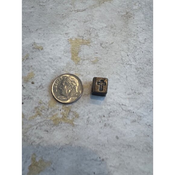 Retired Pandora 925 Sterling Silver Bible with Cross Charm Bead Significant Pati - Picture 7 of 7